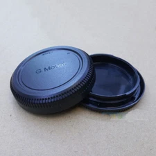 Rear Lens Cap + Front Body Cover for Fujifilm G Mount GFX 100 GFX50S 50R Camera
