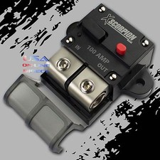 100A Amp Manual Reset Inline Circuit Breaker Platinum Terminal Block Marine Auto