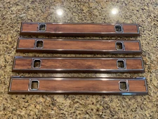 NEW SET (4) 86 87 88 89 90 Caprice Door Panel Pull Strap Screw Cover Wood Trim