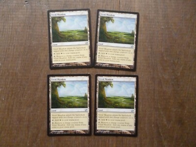 MTG 4 x Vivid Meadow uncommon Modern Masters card Magic The Gathering