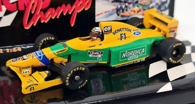 Minichamps 1/64 Benetton Ford B193 Patrese #6 Diecast Model