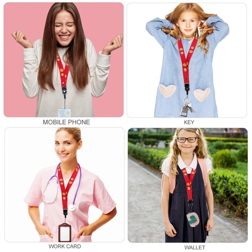 5 szt. Identyfikator Smycz Odznaka Uchwyt Strap Neck Brelok Opaska Komórka Pasek - Zdjęcie 9 z 12