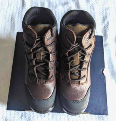 Reebok Womens Brown Leather 6in Sport Athletic Boots Trainex Comp Toe (Size 6.5)
