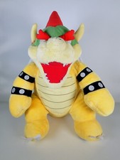 RARE 15" Bowser King Koopa Nintendo Super Mario Bros Build A Bear Plush BAB