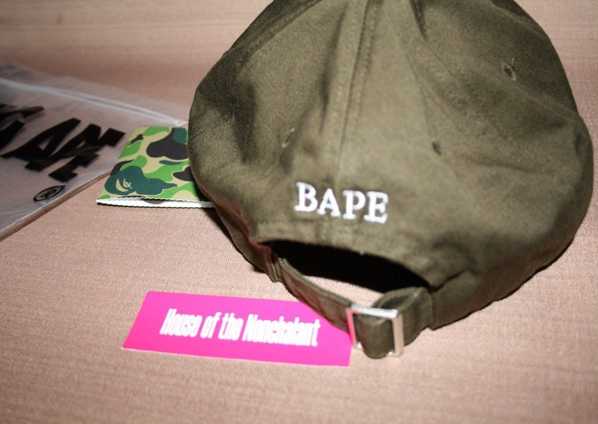 2016 SS A Bathing Ape Men's Ape Cap Olive Bape | eBay