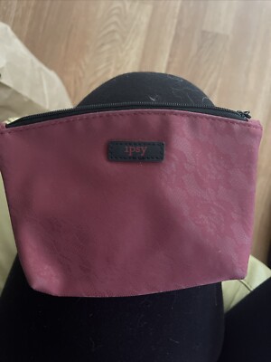 Ipsy Crimson & Black Lace Bat October 2017 Makeup Glam Bag Cosmetic Travel Pouch