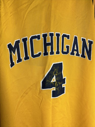 Camiseta deportiva de baloncesto vintage talla XL de Chis Webber de Michigan con logotipo deportivo - Imagen 3 de 6