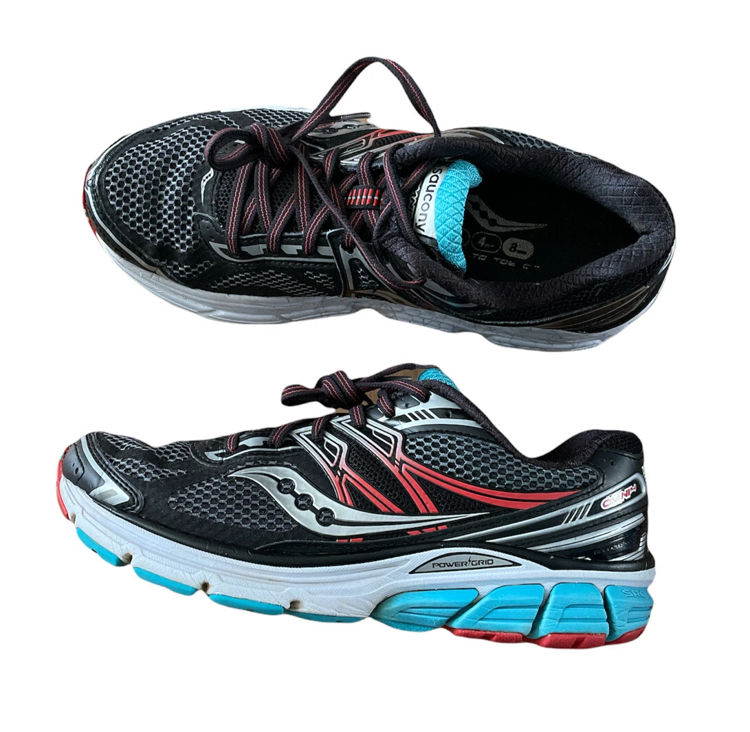 Saucony Omni 14 black teal red Women s Running Shoes Sz 8 eBay