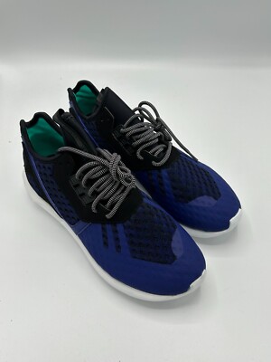 Adidas Tubular Runner Running Shoes Mens Sz 9 Core Black/Blue Sneakers AQ2916 Adidas Tubular Runner in Core Black / Lush Ink / White  main image 3
