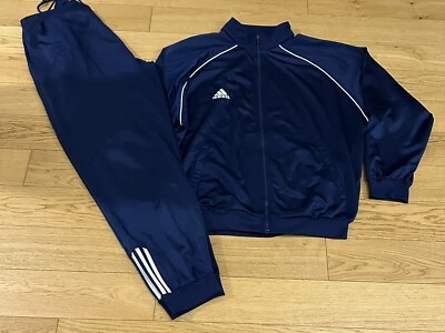 Adidas Trainingsanzug Herren GR XL Retro Vintage Tracksuit Adidas Blau nylon - Bild 1 von 4