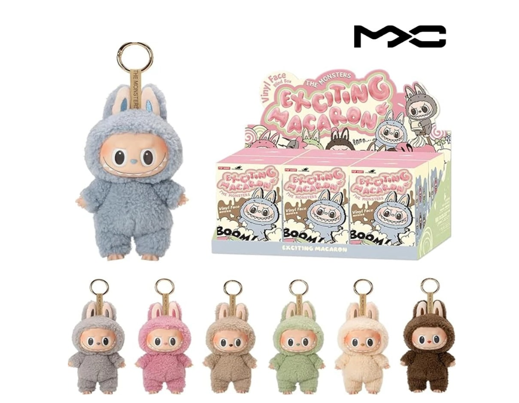 POP MART Labubu The Monsters Macaron 6 Plush Blind Box Set