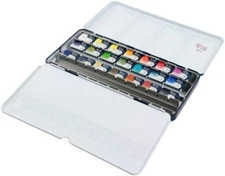 ROSA Gallery Modern Professional Watercolor Paint Set, Made in Ukraine, 21 Water