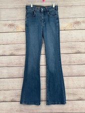Pilcro The Icon Flare High Rise Jeans Women's Size 26 Blue Medium Wash Denim