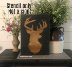 STENCIL - Deer Silhouette Stencil - 10"x14" - 5 Mil Mylar Stencil - NOT A SIGN!