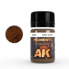 AK Interactive AK081 Dark Earth Pigment 35ml - US
