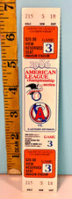1986 AL Championship Series ANGELS v RED SOX Ticket Stub Game 3 in CA