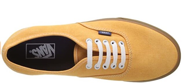 希少　【新品】VANS Authentic WASHED ２７.０cm Vans Men's Authentic Washed Canvas Citrus / Gum Ankle-High