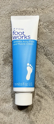 Avon Foot Works Arthritis Achy Foot and Muscle Cream 2.5 fl. oz. NEW