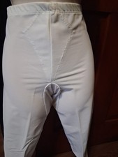 Vintage Sears White Nylon Spandex Long Leg Girdle Size Large