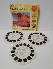 VIEW-MASTER vintage 3 REELS SET Grand Canyon II Arizona SAWYERS Packet  c 1948