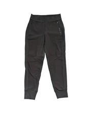 ATHLETA Women's 2P Headlands Hybrid Cargo Jogger Pant Pockets Black Petites