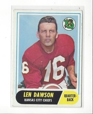 1968 Topps #171 Len Dawson Chiefs - EX