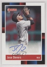 2022 Panini Donruss Retro 1988 Signatures Jose Devers #R88S-JE Auto 0nr3