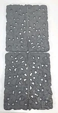 Jenn Air Range 2 Cast-Iron Lava Rock Grill Plates Grates with Handle 9.5” x 8”