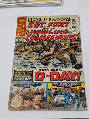 SGT. FURY & HIS HOWLING COMMANDOS KING-SIZE SPECIAL # 2 -D-DAY-ORIGIN