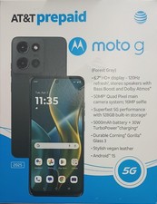AT T Prepaid - Motorola moto g 2025 128GB - Forest GrayNetwork Lock