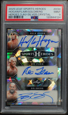 HOGAN FLAIR GOLDBERG 2025 Leaf Sports Heroes SILVER CRYSTAL AUTO 1/15 - PSA 9 
