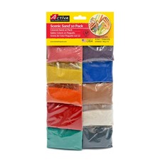 Activa Scenic Colored Sand Set, 10 x 1 oz, Rainbow Assortment for Arts  Crafts