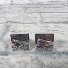Vintage Swank Locomotive Train Cufflinks Set