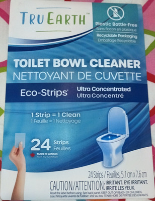 Tru Earth Toilet Bowl Cleaner Eco-Strips, Ultra Concentrated Unscented 24