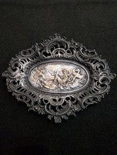 Vintage Iron Art Decorative Tray with Greek Goddess Venus Decorations LB59