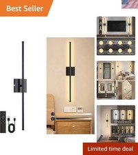 Elegant Battery Operated Wall Sconce - Dimmable Portable with Remote Control