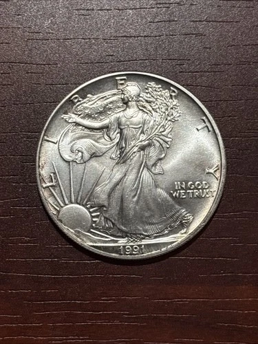 1991 Walking Liberty American Eagle Silver Dollar 1 oz .999 fine silver