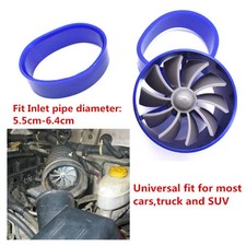 2.5in Turbo Cold Air Intake Hose Single Fan Turbonator Fuel Gas Saver Universal