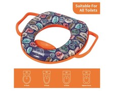 Jurassic World Padded Toddler Toilet Training Seat with Handles
