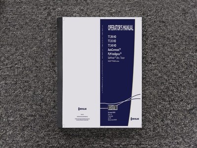 New Holland T7.270HD 315HD 340HD PLM Intelligence Operator User Manual 92255321
