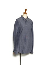 Paul Smith Y Shirt Blue Cotton Summer Casual Used Japan