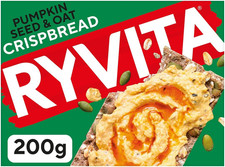 Deli Pumpkin Seed and Oat Crispbread, 200 G, Pack of 8 7.90 per kilo