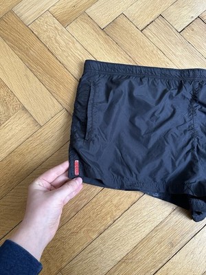 Vintage Prada Sport Collection Rare 00s Nylon Black Shorts