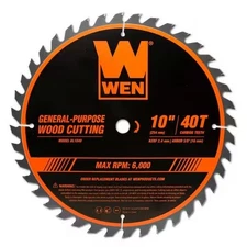 10" 40-Tooth Carbide-Tipped Professional Woodworking Saw Blade Miter Table Saws