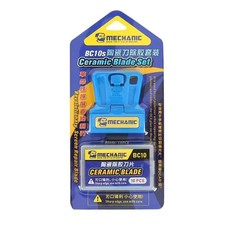 Ceramic Blade Set with Holder for Phone Screen OCA Glue Removal, 10 Pieces