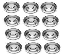 12 X Backform Kuchenform FüR Savarin Kuchen °80Mm/HöHe 20Mm WeißBlech Antihaft