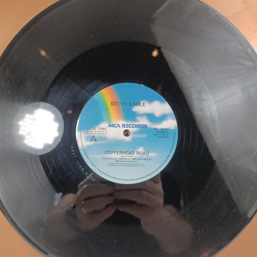 STEVE EARLE COPPERHEAD ROAD Vinyl MCAT 1280 12" SINGLE PICTURE SLEEVE 1989 - Imagen 10 de 11