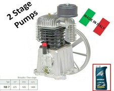 TESTATA GRUPPO POMPANTE COMPRESSORE 2 CILINDRI NB7 920 L/MIN SPERONI ITALY