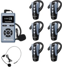 Retekess TT106S Assistive Listening System, Tour Guide 6 Receivers