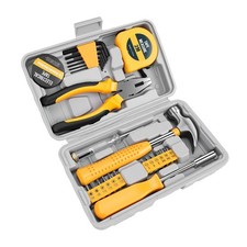 24 Piece Hand Repair Tool Kit Non Slip Handle Pliers Hex Wrenches Short Scre NEW
